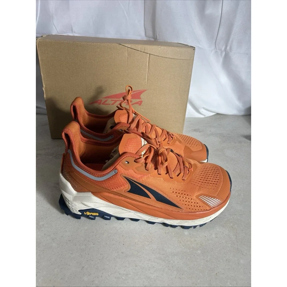Altra Men's Olympus 5 Running Shoes, Burnt Orange, 10 US -